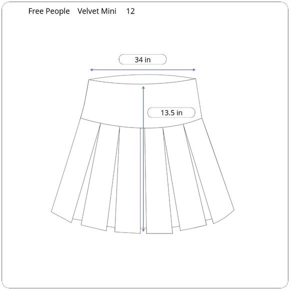 Free People Women's Black Velvet Mini Skirt Size 12 Short - Picture 2 of 7